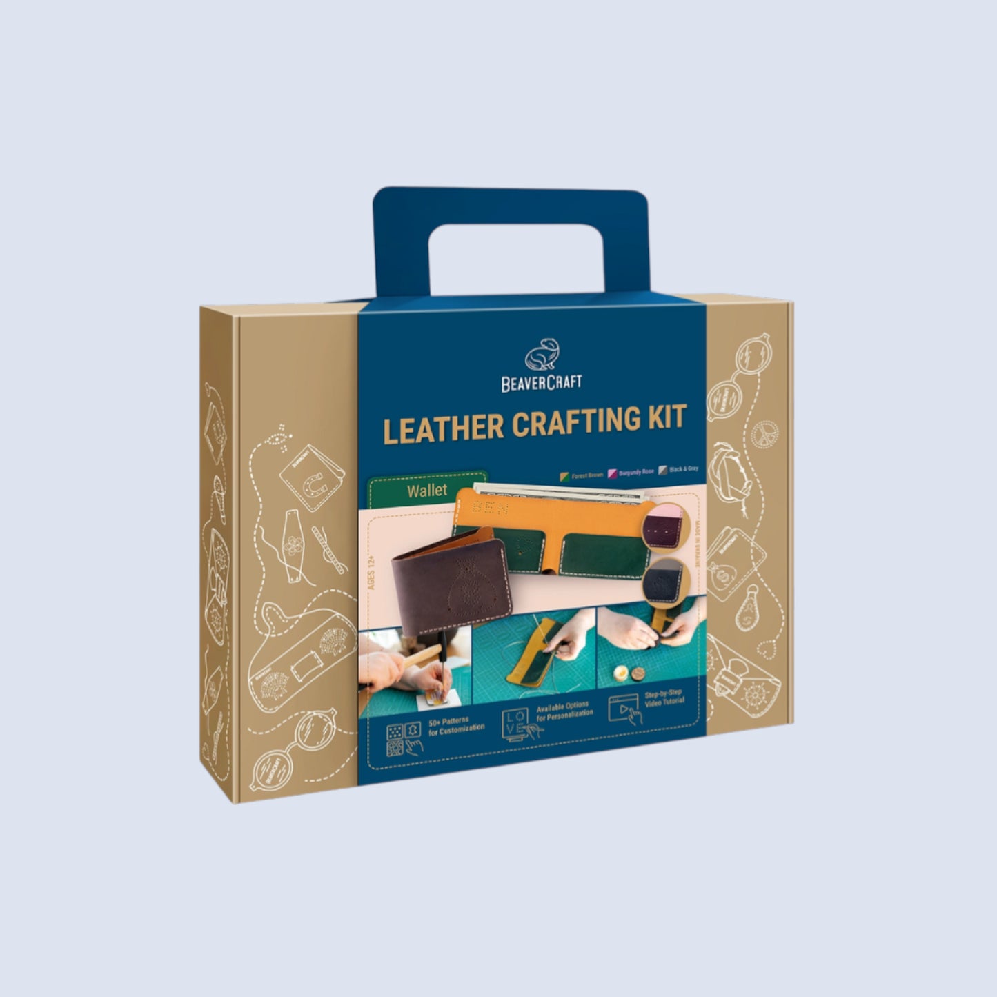 Набір для виготовлення шкіряних виробів «Гаманець»