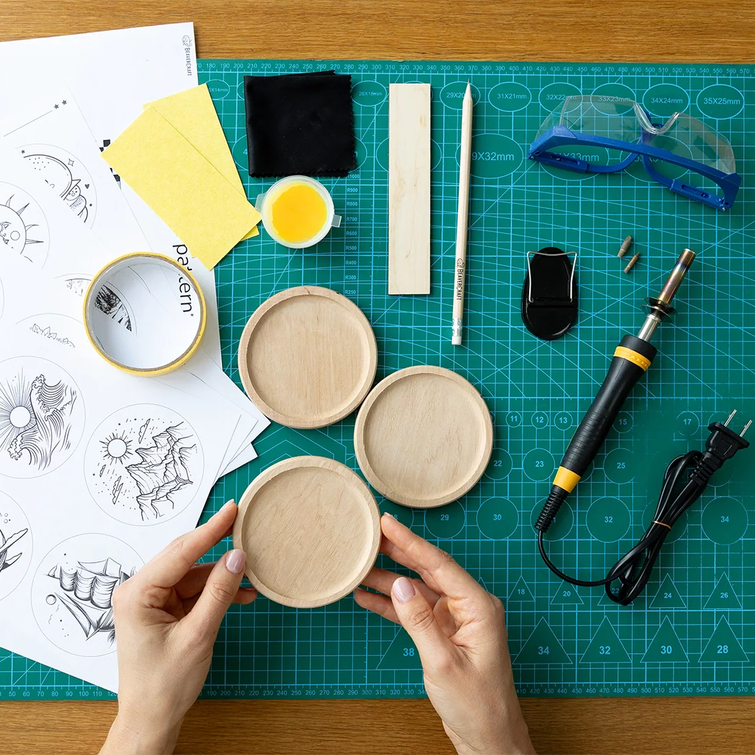 Набір для випалювання по дереву (пірографії) — Підставки для напоїв