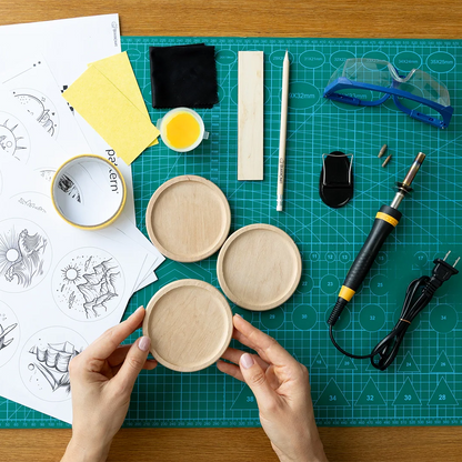 Набір для випалювання по дереву (пірографії) — Підставки для напоїв